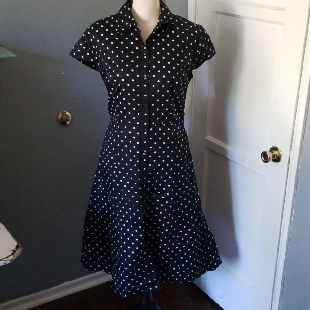Tie waist polka dot Merona dress size 14